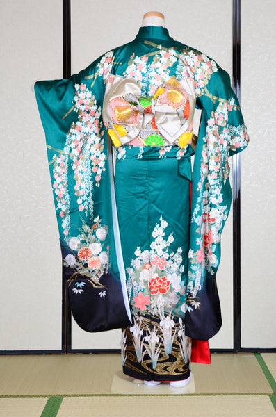 Long-sleeved kimono 6 items set / Furisode / FK#1-423