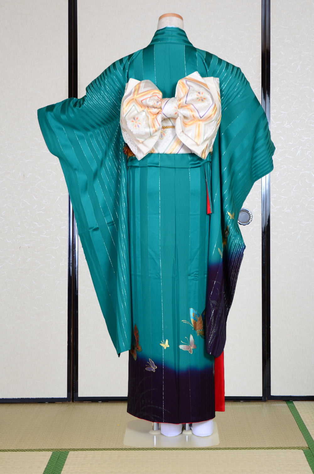Long-sleeved kimono 6 items set / Furisode / FK#1-425