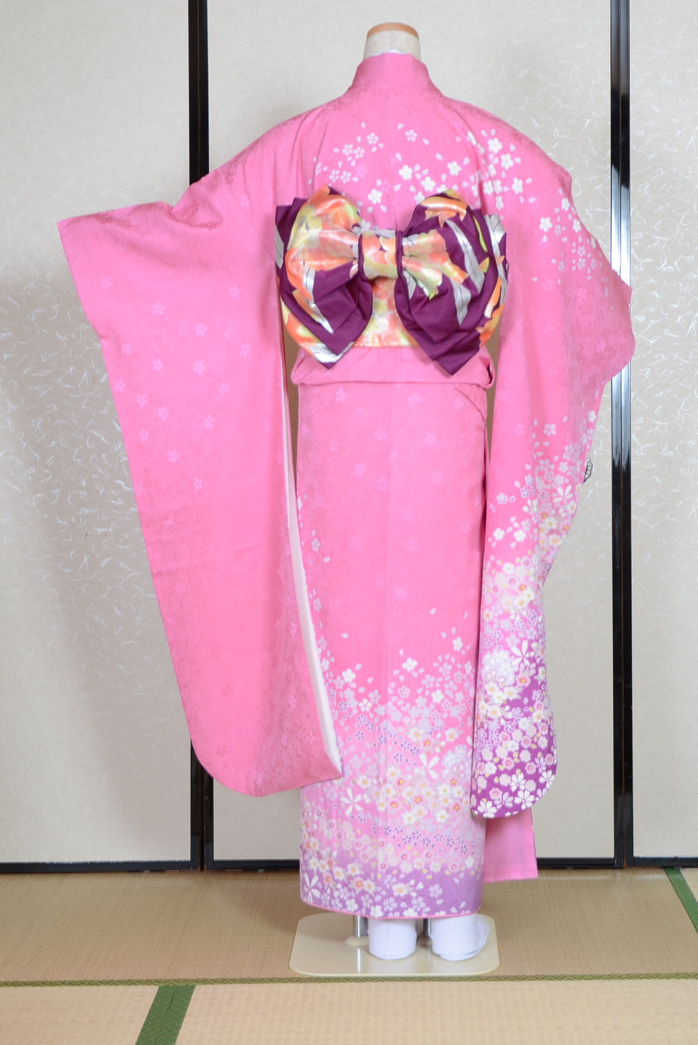 Long-sleeved kimono 6 items set / Furisode / FK#1-546