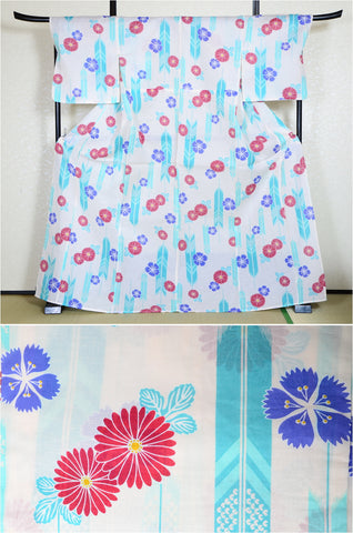 Japanese yukata kimono/ Plus size / P #212