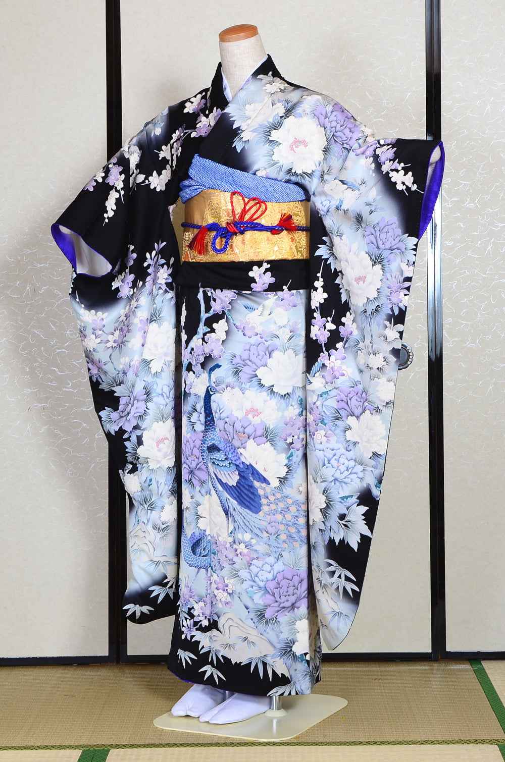 Long-sleeved kimono 6 items set / Furisode / FK#1-232