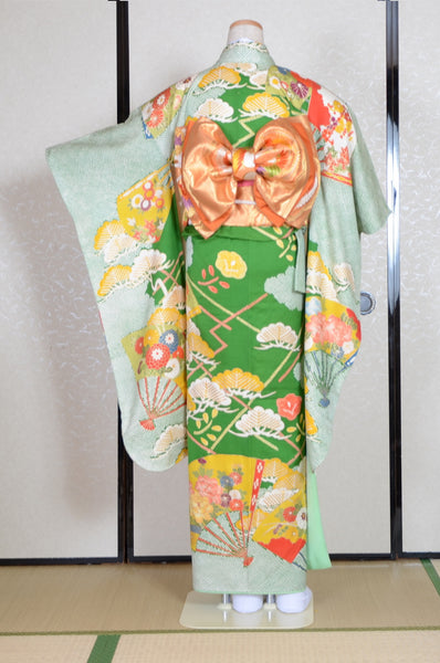 Long-sleeved kimono 6 items set / Furisode / FK#1-564