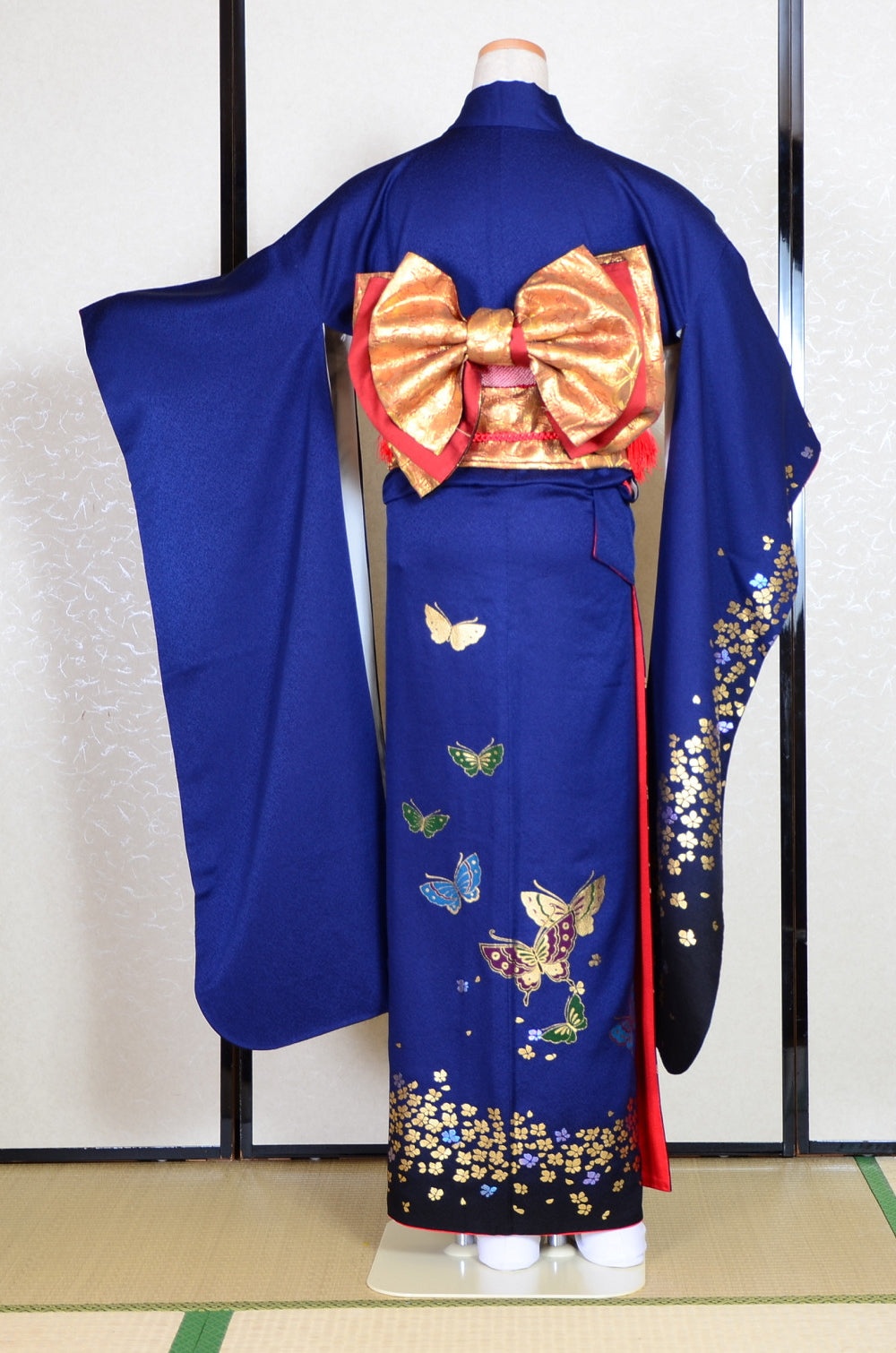 Long-sleeved kimono 6 items set / Furisode / FK#1-668