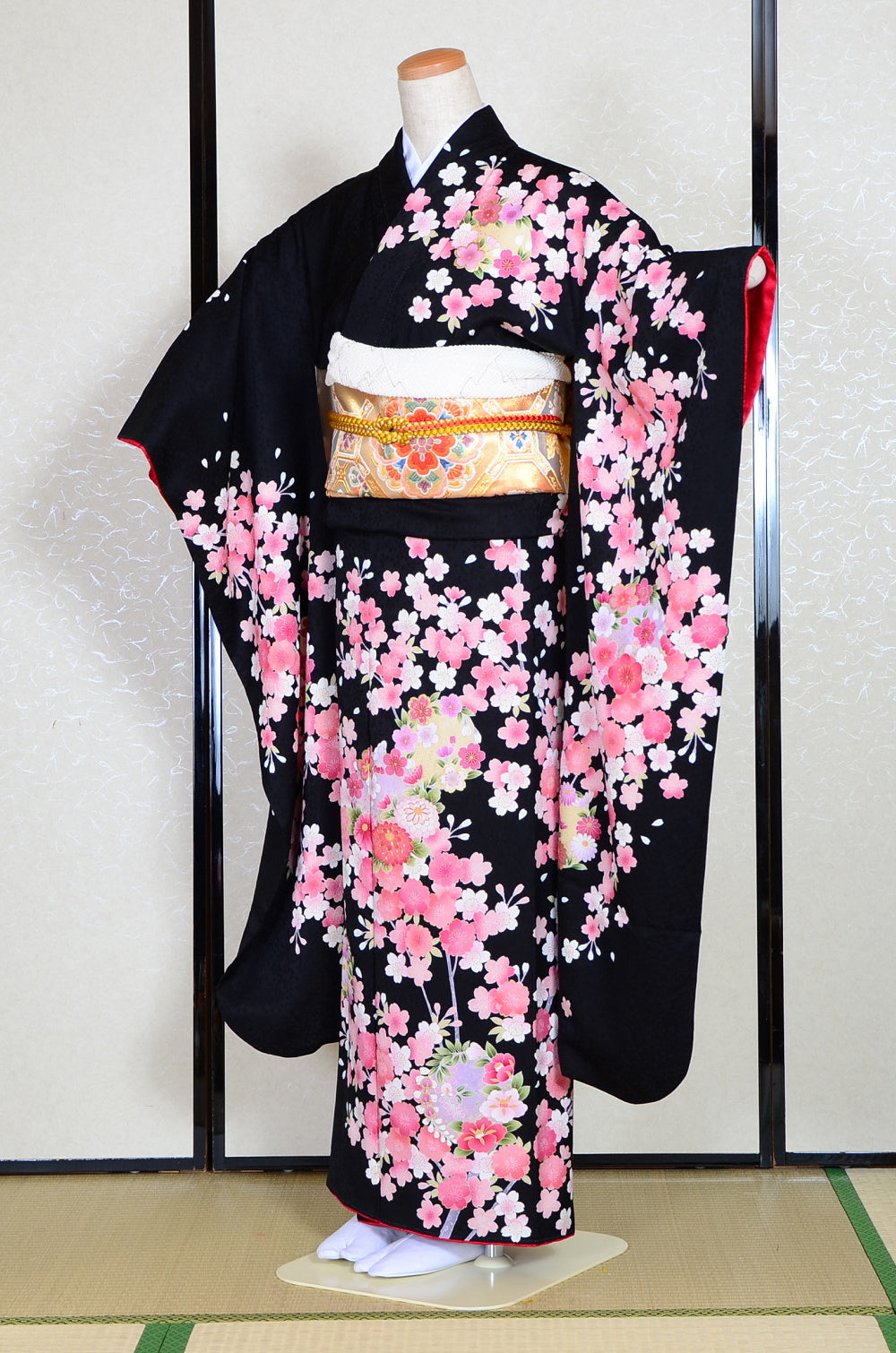 Long-sleeved kimono 6 items set / Furisode / FK#1-238