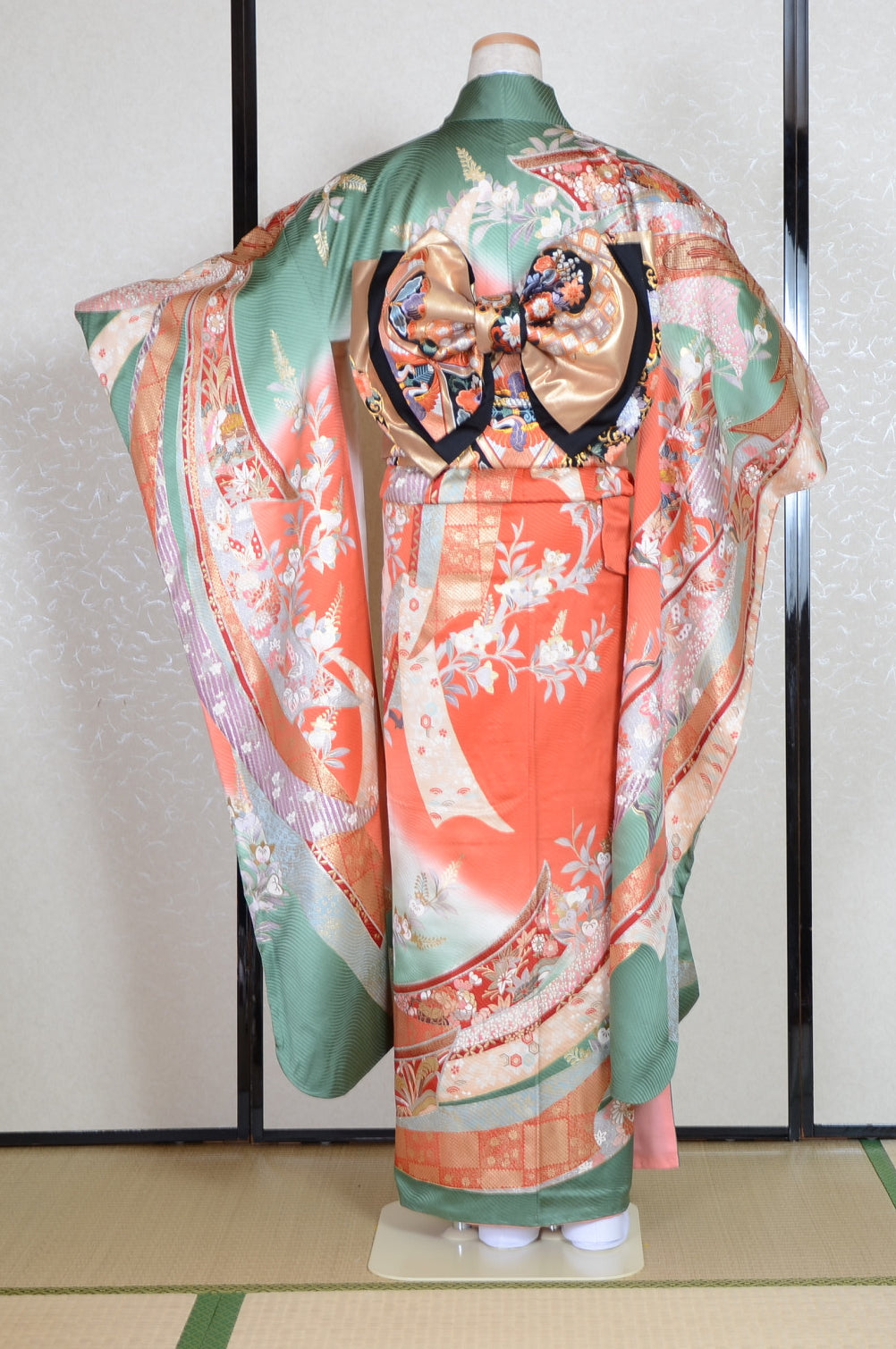 Long-sleeved kimono 6 items set / Furisode / FK#1-572