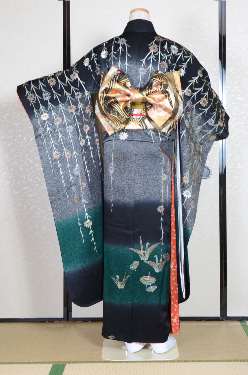 Long-sleeved kimono 6 items set / Furisode / FK#1-588