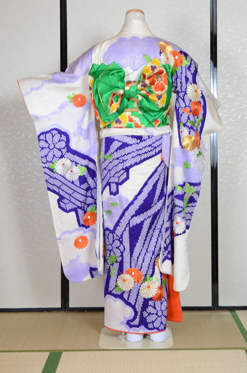Long-sleeved kimono 6 items set / Furisode / FK#1-545