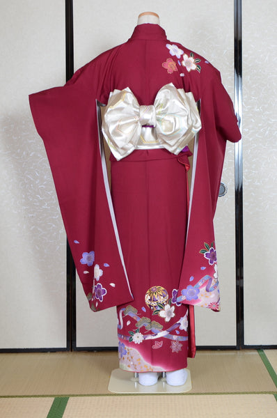 Long-sleeved kimono 6 items set / Furisode / FK#1-532