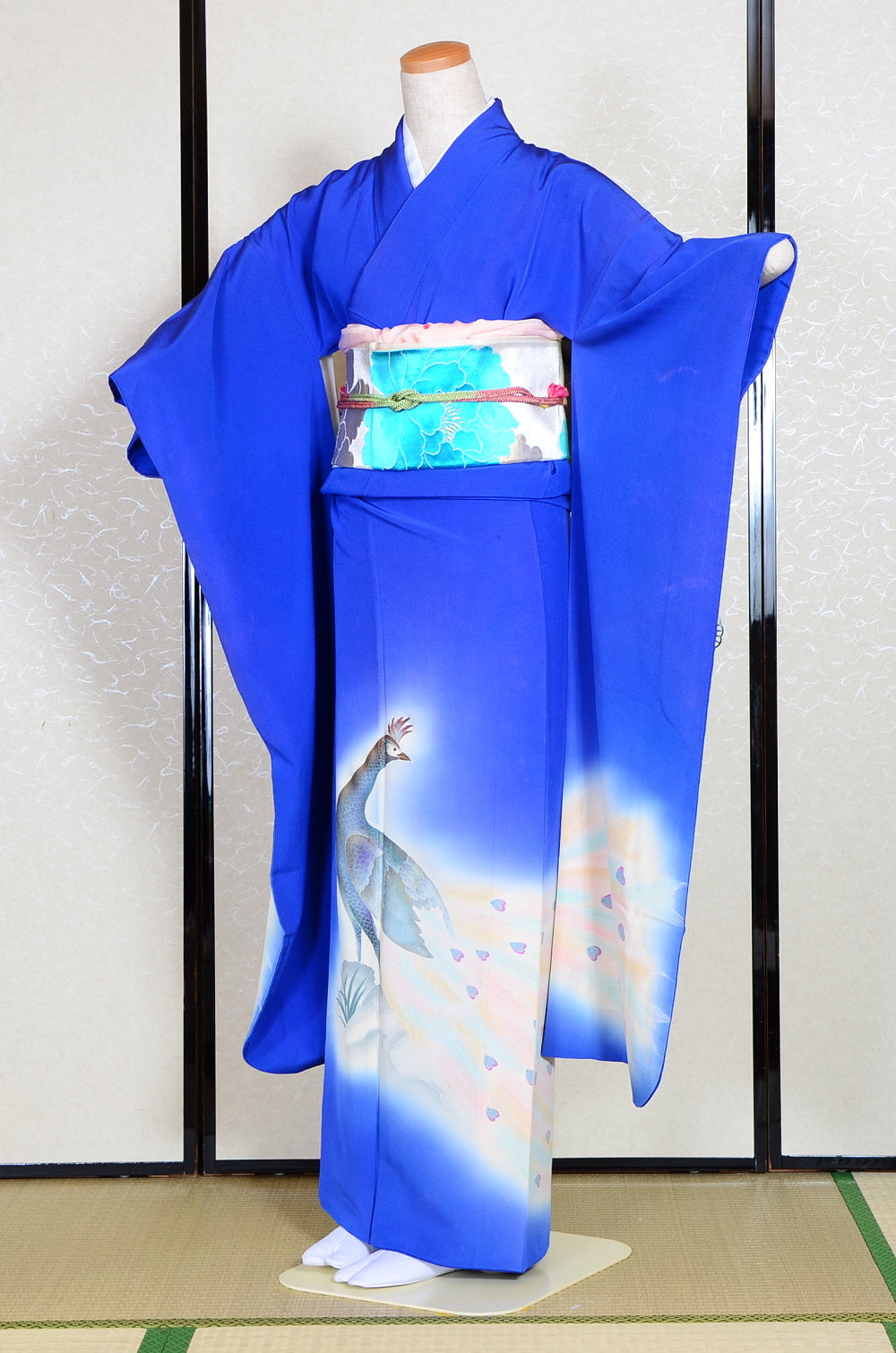 Long-sleeved kimono 6 items set / Furisode / FK#986