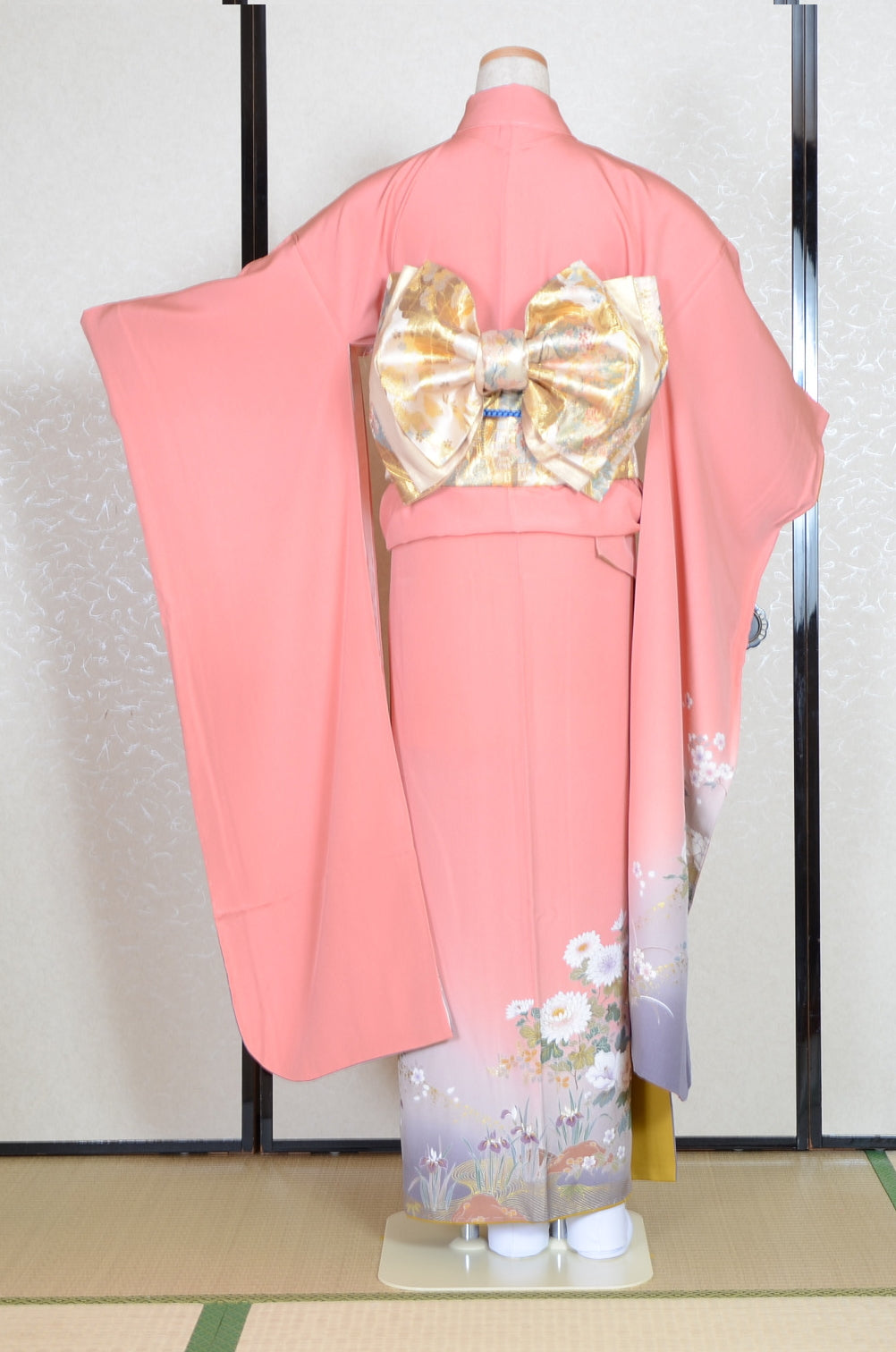 Long-sleeved kimono 6 items set / Furisode / FK#1-581