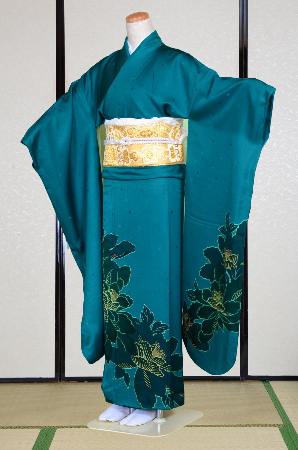 Long-sleeved kimono 6 items set / Furisode / FK#1-320