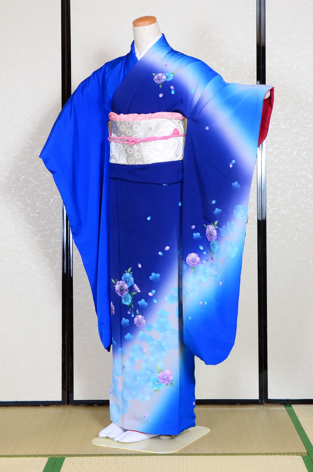 Long-sleeved kimono 6 items set / Furisode / FK#1058