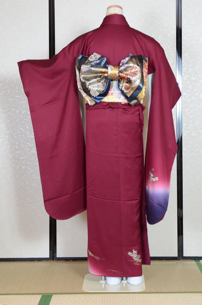 Long-sleeved kimono 6 items set / Furisode / FK#1-716