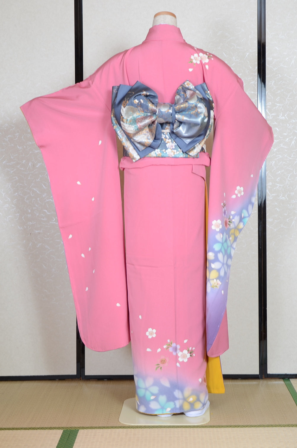 Long-sleeved kimono 6 items set / Furisode / FK#1-571