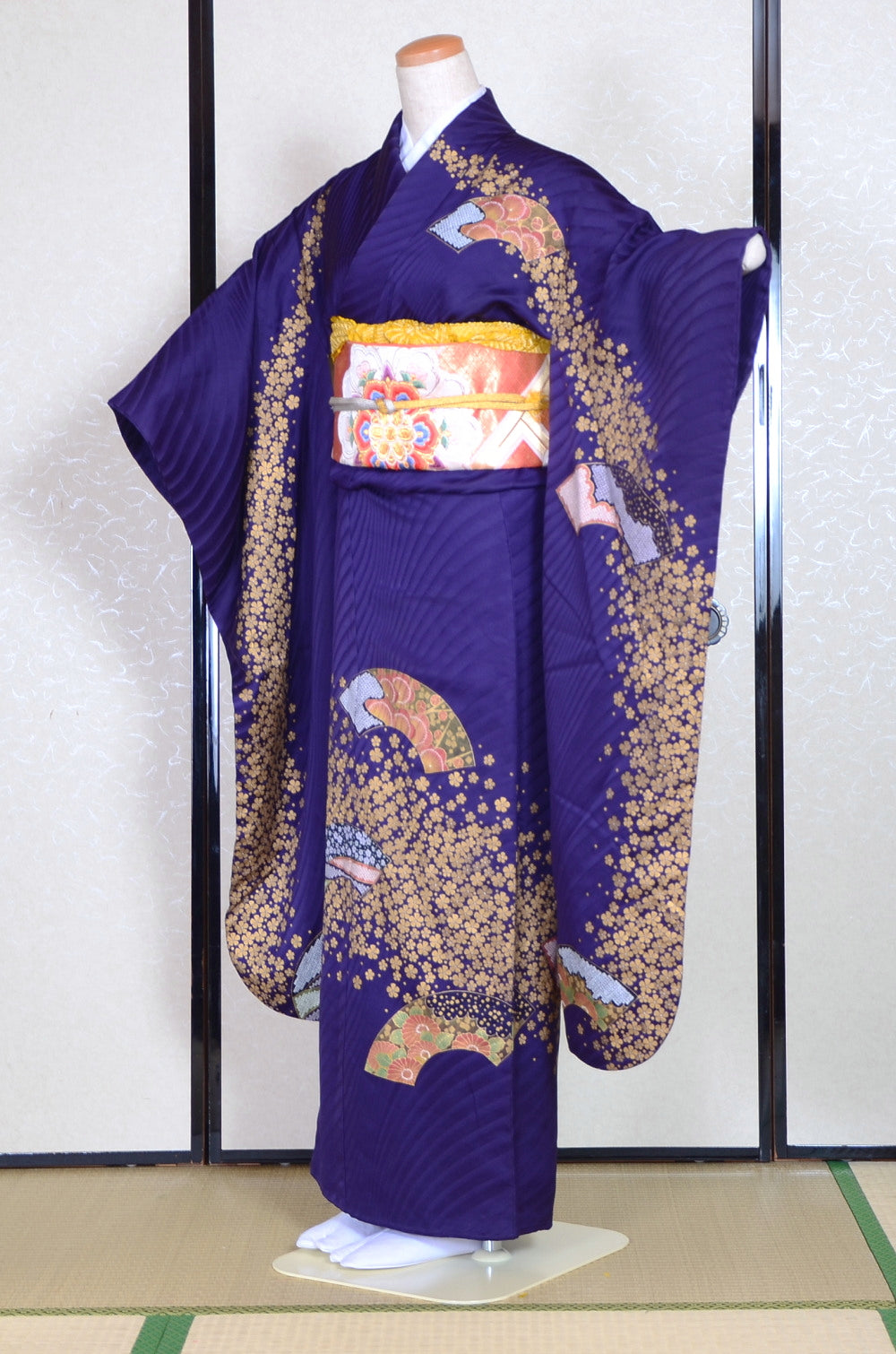 Long-sleeved kimono 6 items set / Furisode / FK#1-358
