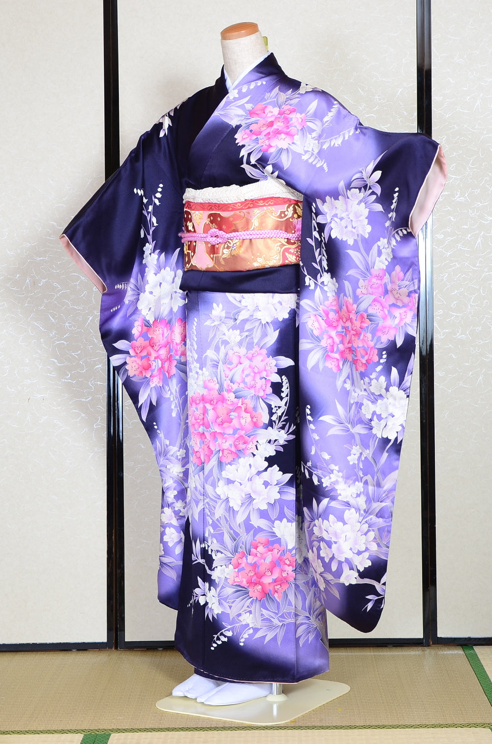 Long-sleeved kimono 6 items set / Furisode / FK#1-314