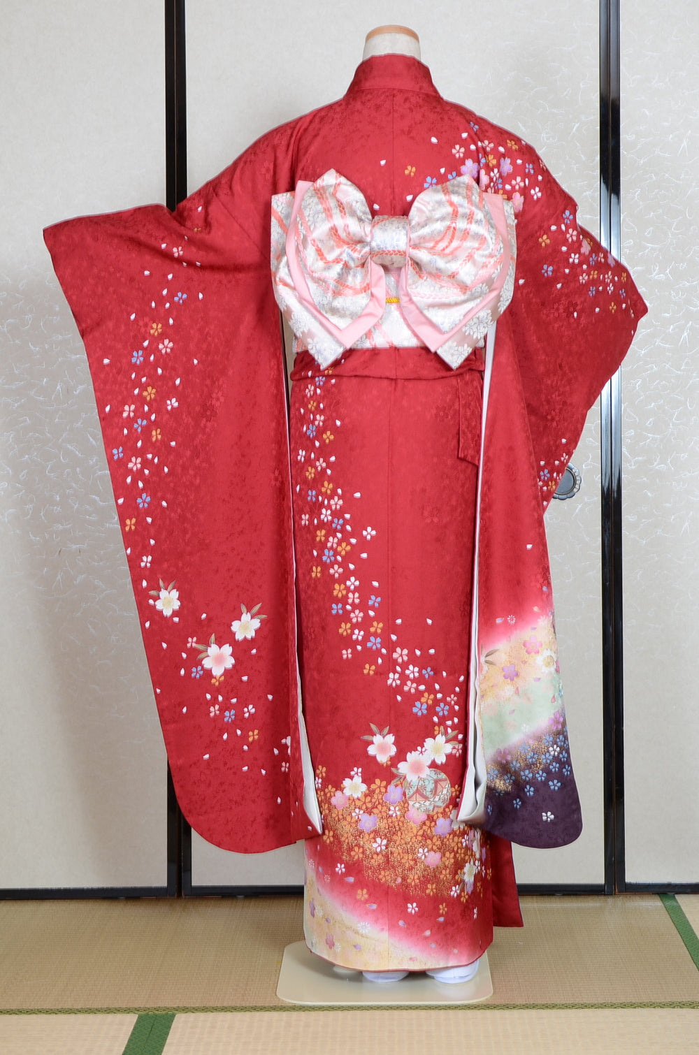 Long-sleeved kimono 6 items set / Furisode / FK#1-761