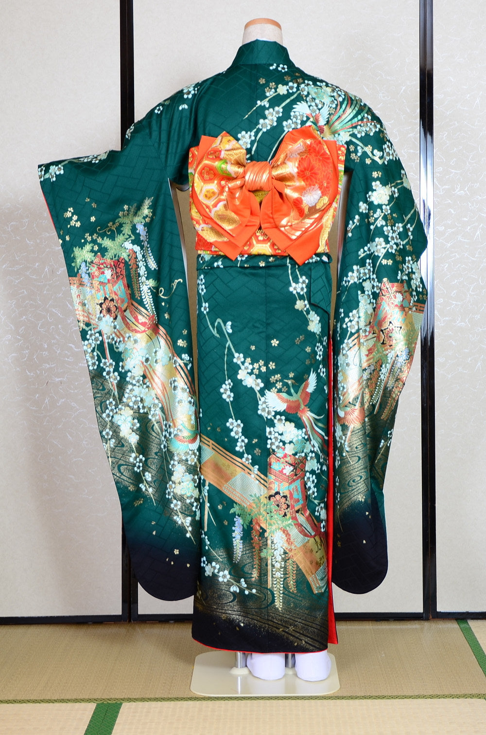 Long-sleeved kimono 6 items set / Furisode / FK#1-440