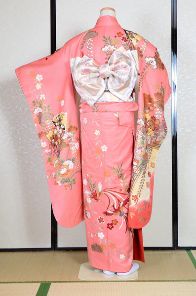 Long-sleeved kimono 6 items set / Furisode / FK#1-436