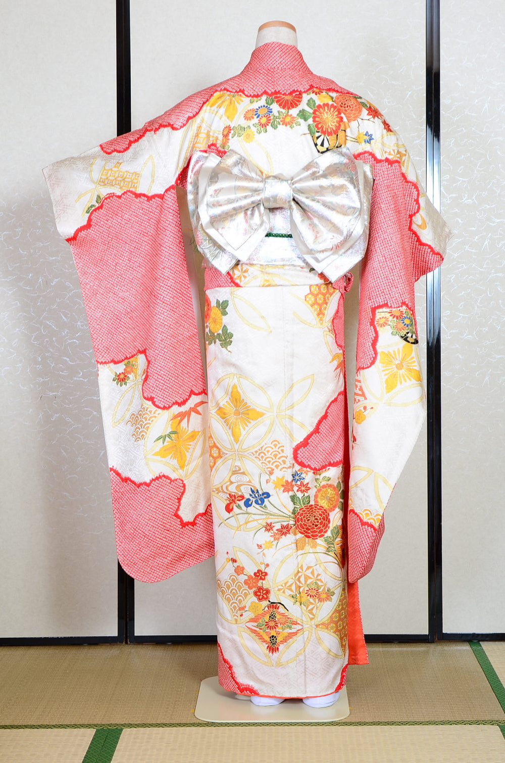 Long-sleeved kimono 6 items set / Furisode / FK#1-810