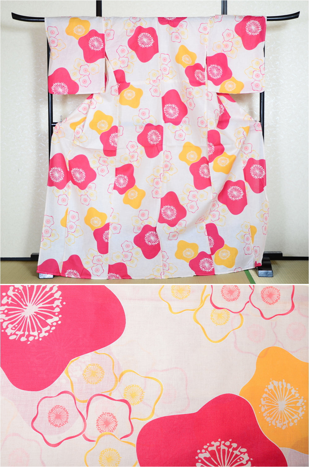 Japanese yukata kimono/ Plus size / P #249