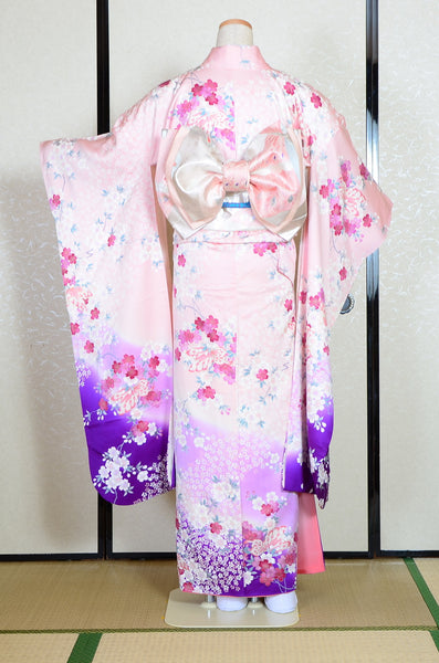 Long-sleeved kimono 6 items set / Furisode / FK#1-806