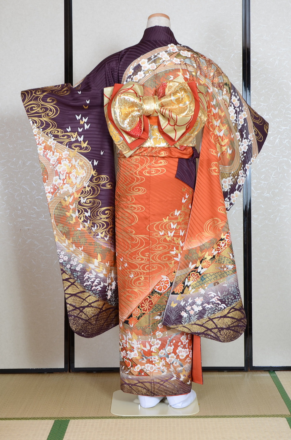 Long-sleeved kimono 6 items set / Furisode / FK#1-734