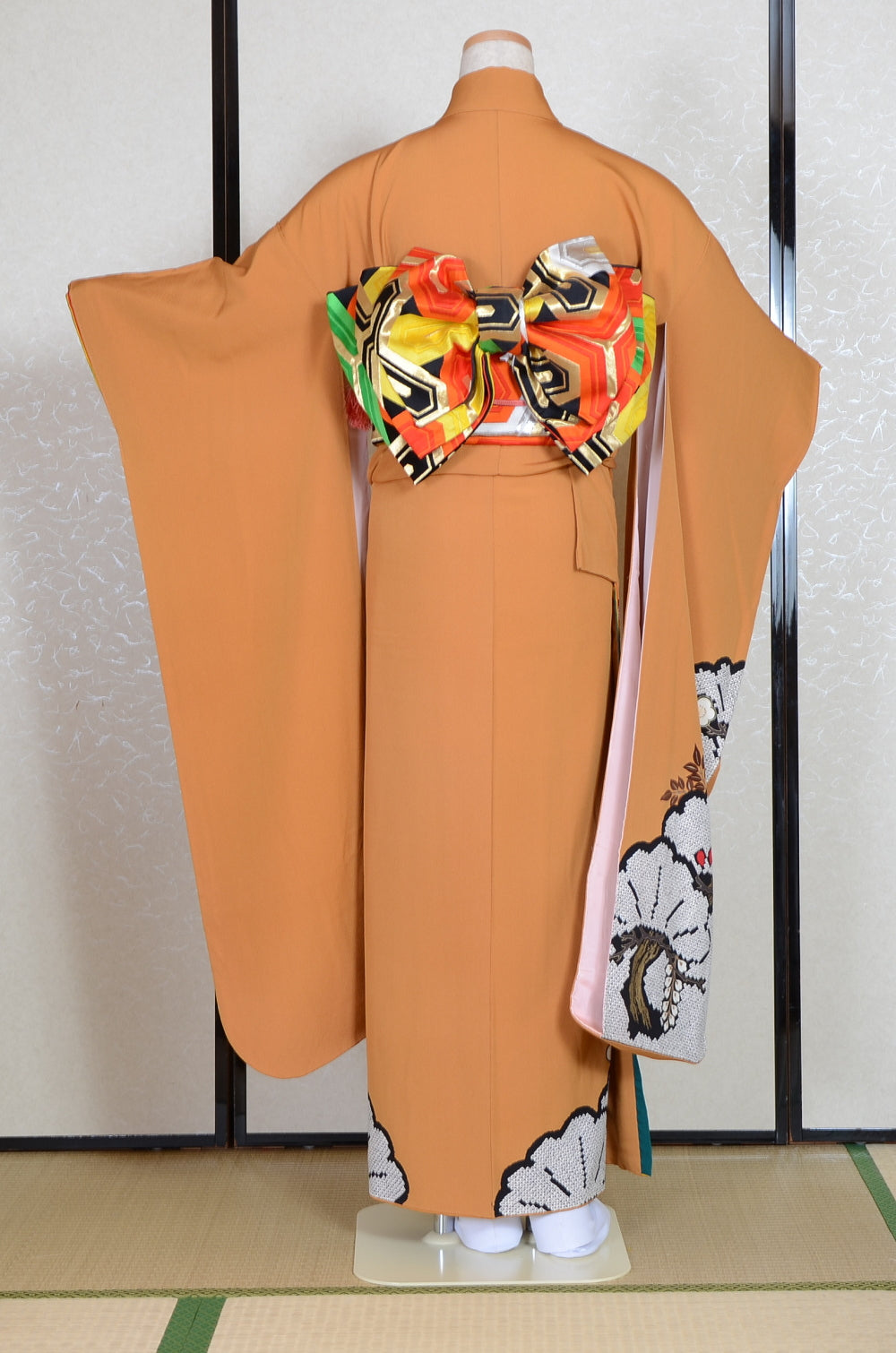 Long-sleeved kimono 6 items set / Furisode / FK#1-758