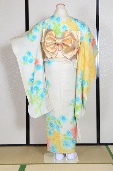 Long-sleeved kimono 6 items set / Furisode / FK#1-434