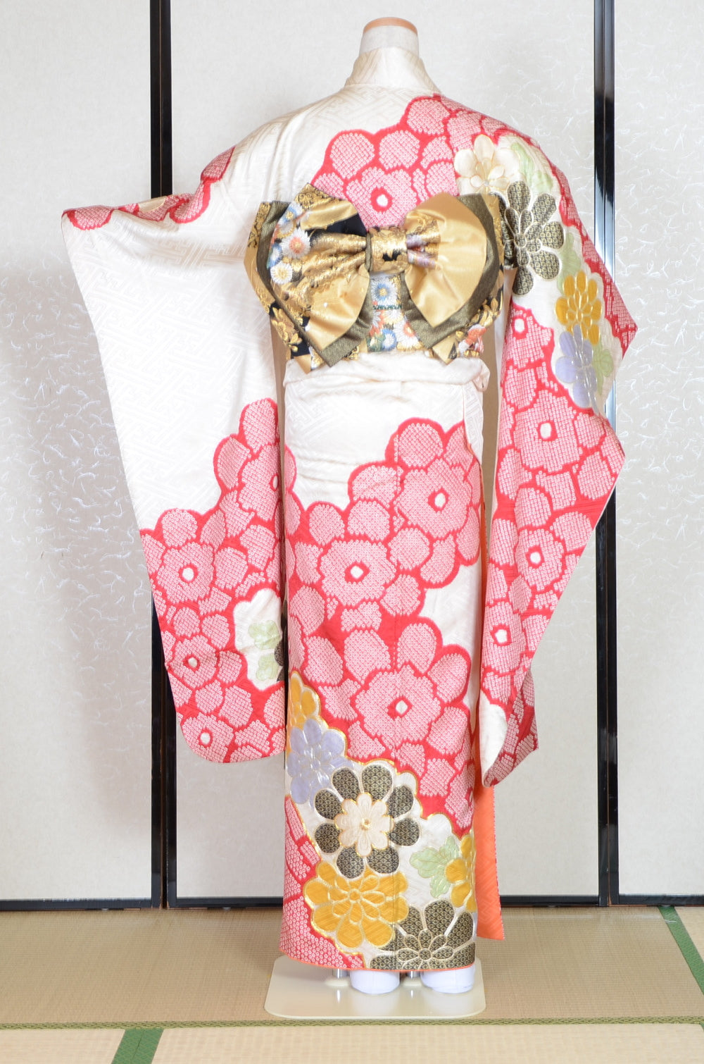 Long-sleeved kimono 6 items set / Furisode / FK#1-724