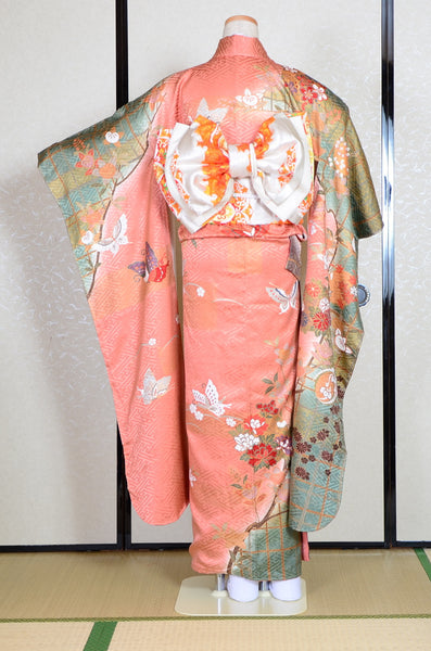 Long-sleeved kimono 6 items set / Furisode / FK#1-443