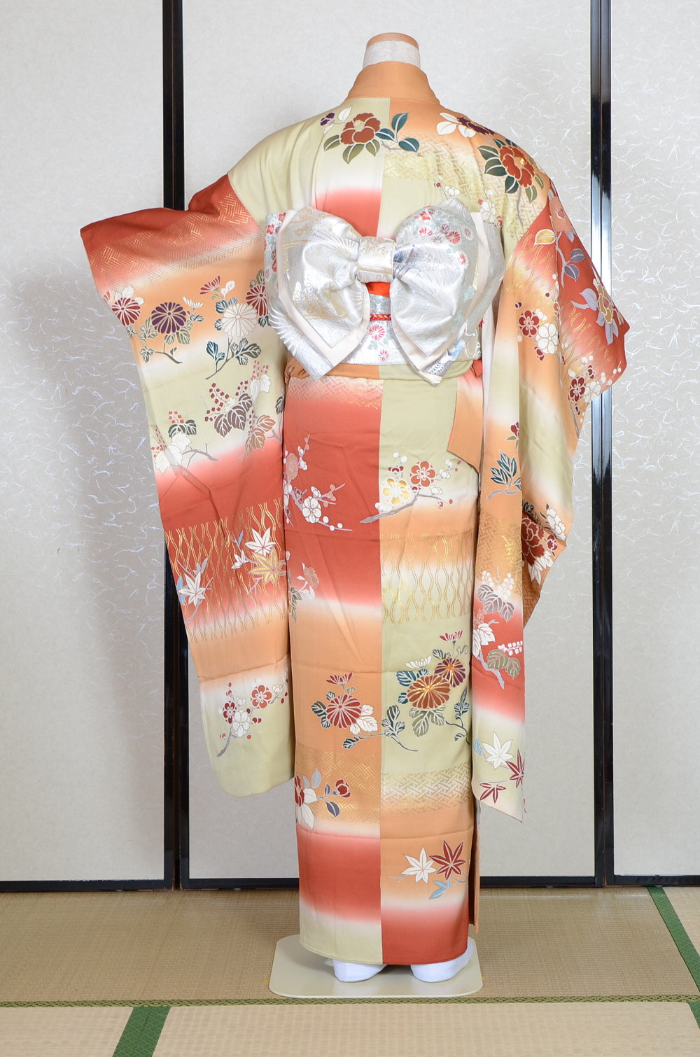 Long-sleeved kimono 6 items set / Furisode / FK#1-831