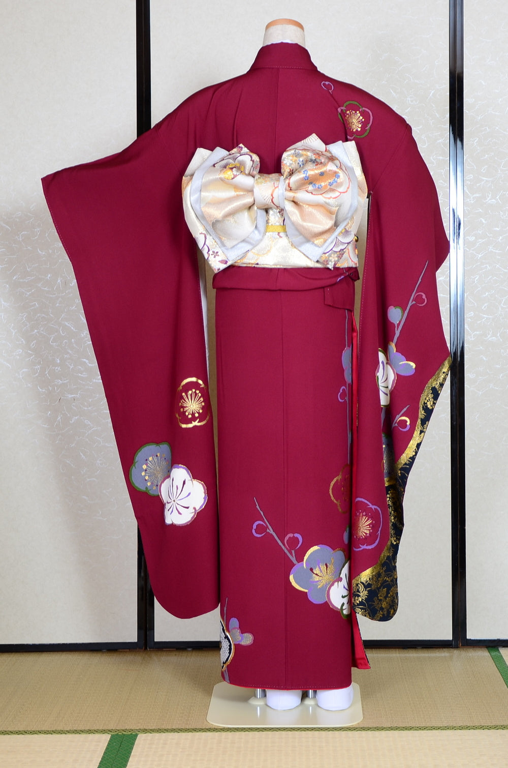 Long-sleeved kimono 6 items set / Furisode / FK#1-444