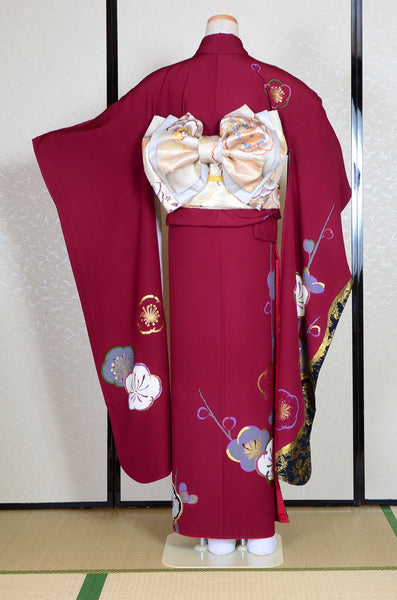 Long-sleeved kimono 6 items set / Furisode / FK#1-444
