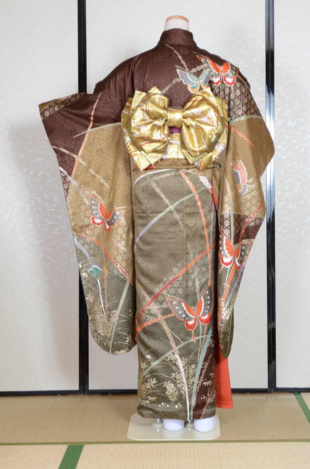 Long-sleeved kimono 6 items set / Furisode / FK#1-776