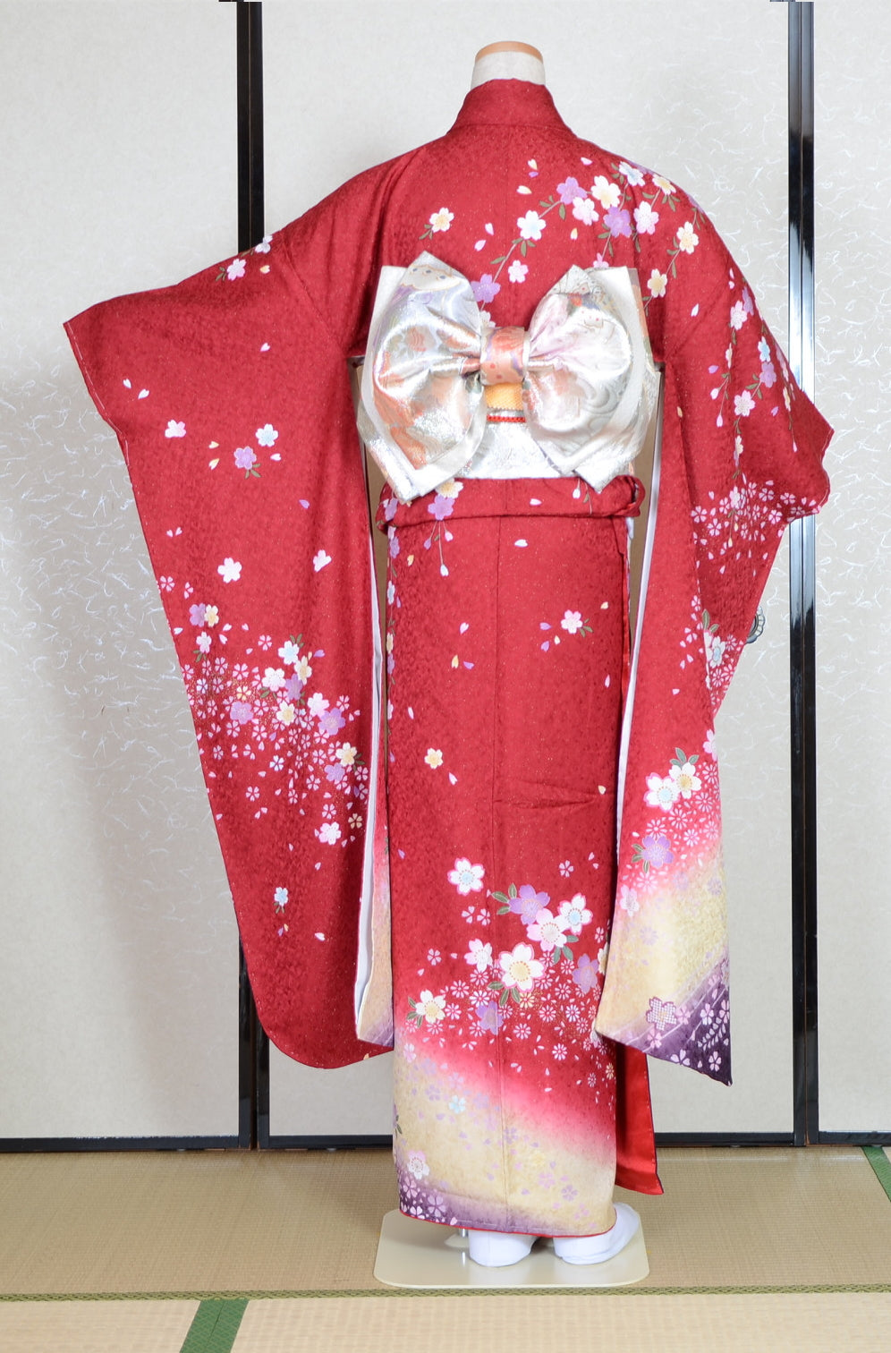Long-sleeved kimono 6 items set / Furisode / FK#1-579