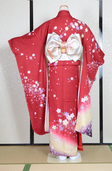 Long-sleeved kimono 6 items set / Furisode / FK#1-579