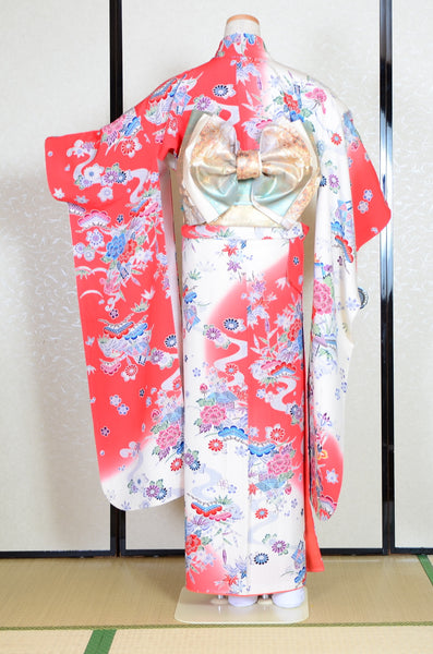 Long-sleeved kimono 6 items set / Furisode / FK#1-667