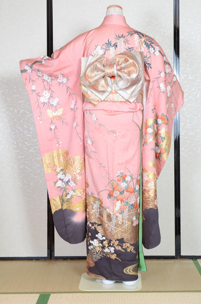 Long-sleeved kimono 6 items set / Furisode / FK#1-722