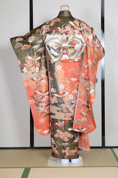 Long-sleeved kimono 6 items set / Furisode / FK#1-549