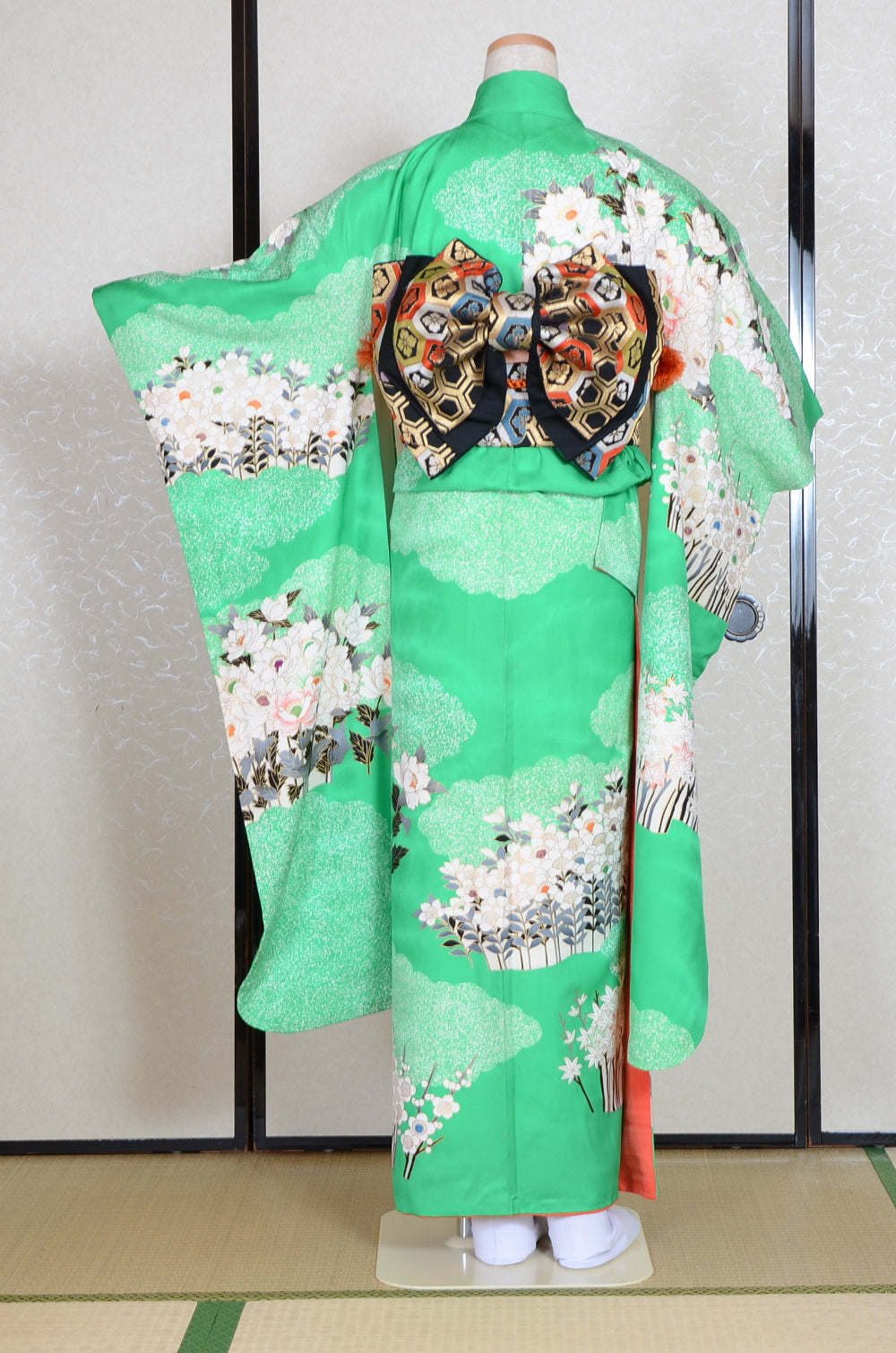 Long-sleeved kimono 6 items set / Furisode / FK#1-753