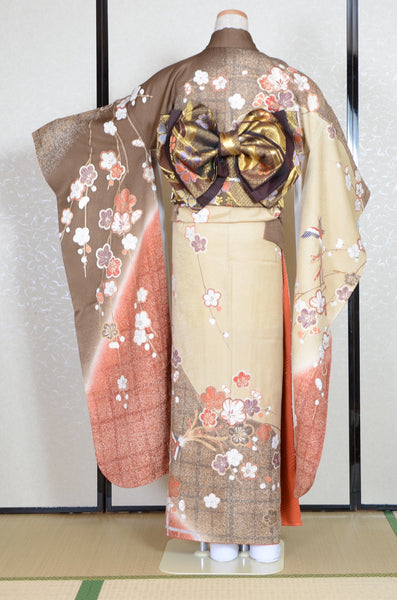 Long-sleeved kimono 6 items set / Furisode / FK#1-720