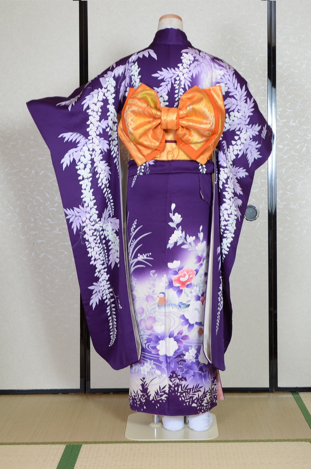 Long-sleeved kimono 6 items set / Furisode / FK#1-555