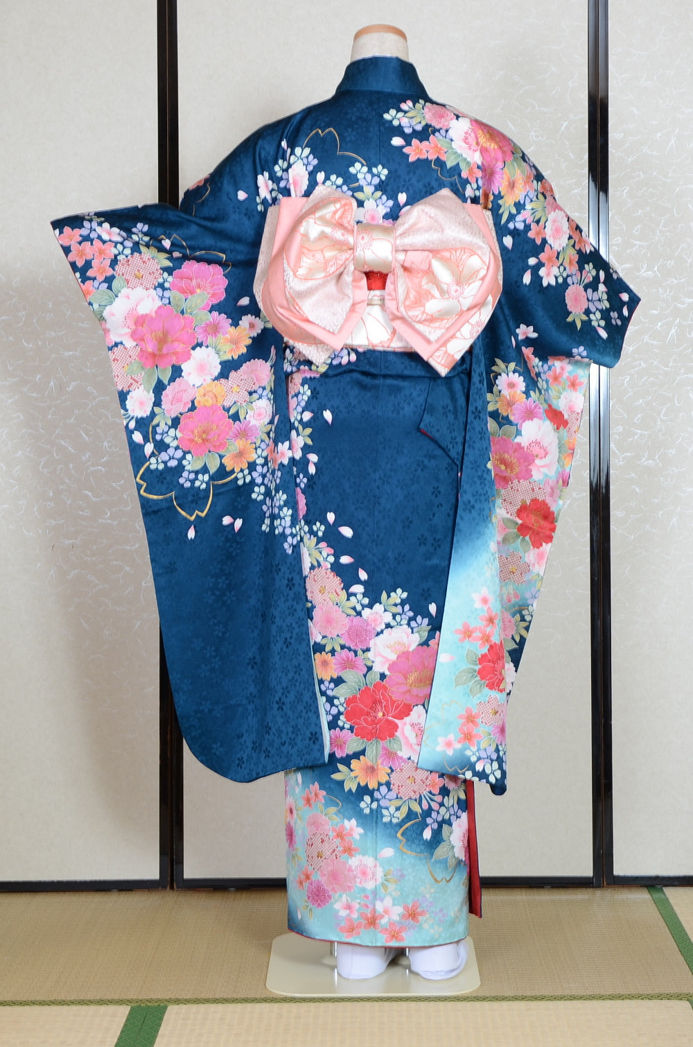 Long-sleeved kimono 6 items set / Furisode / FK#1-765
