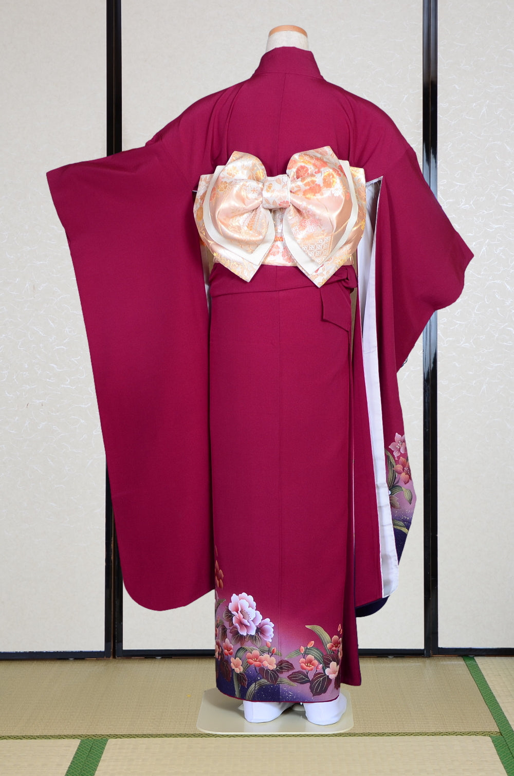 Long-sleeved kimono 6 items set / Furisode / FK#1-833