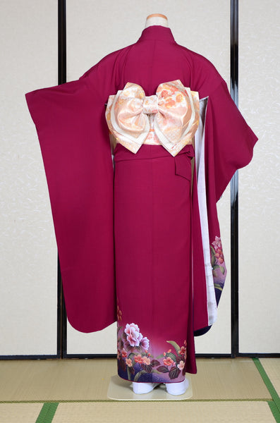Long-sleeved kimono 6 items set / Furisode / FK#1-833