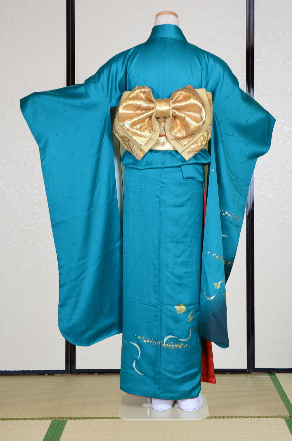 Long-sleeved kimono 6 items set / Furisode / FK#1-756