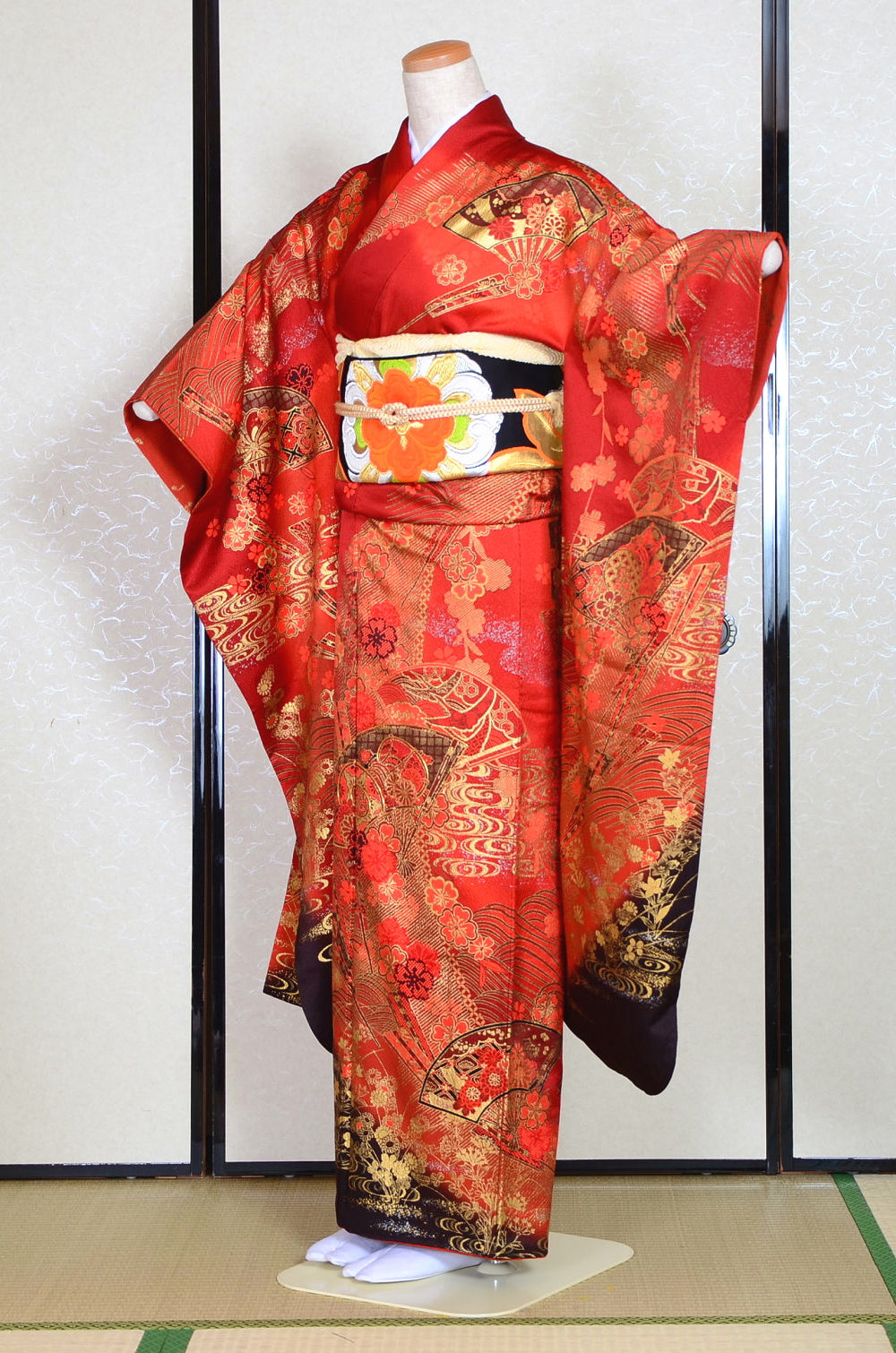 Long-sleeved kimono 6 items set / Furisode / FK#1-365