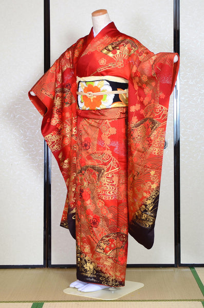Long-sleeved kimono 6 items set / Furisode / FK#1-365