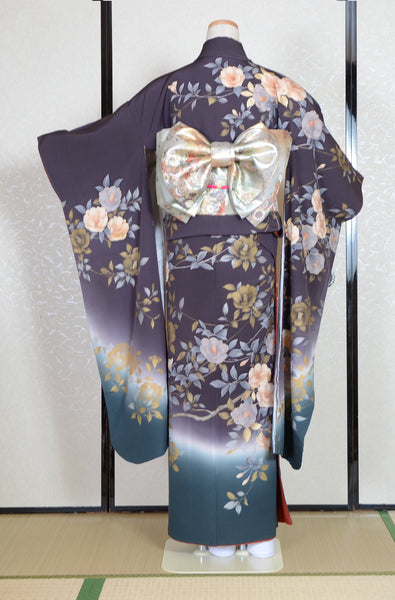 Long-sleeved kimono 6 items set / Furisode / FK#1-575